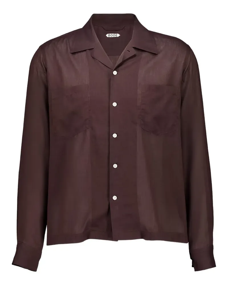 BODE long-sleeve shirt - Braun Braun