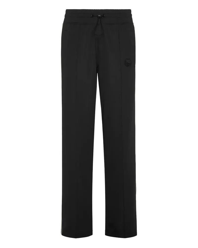Philipp Plein Jogginghose mit Logo-Patch - Schwarz Schwarz