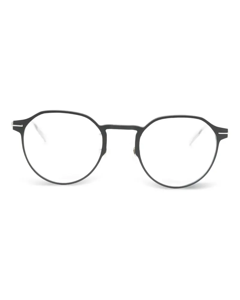 Montblanc Brille mit rundem Gestell - Schwarz Schwarz