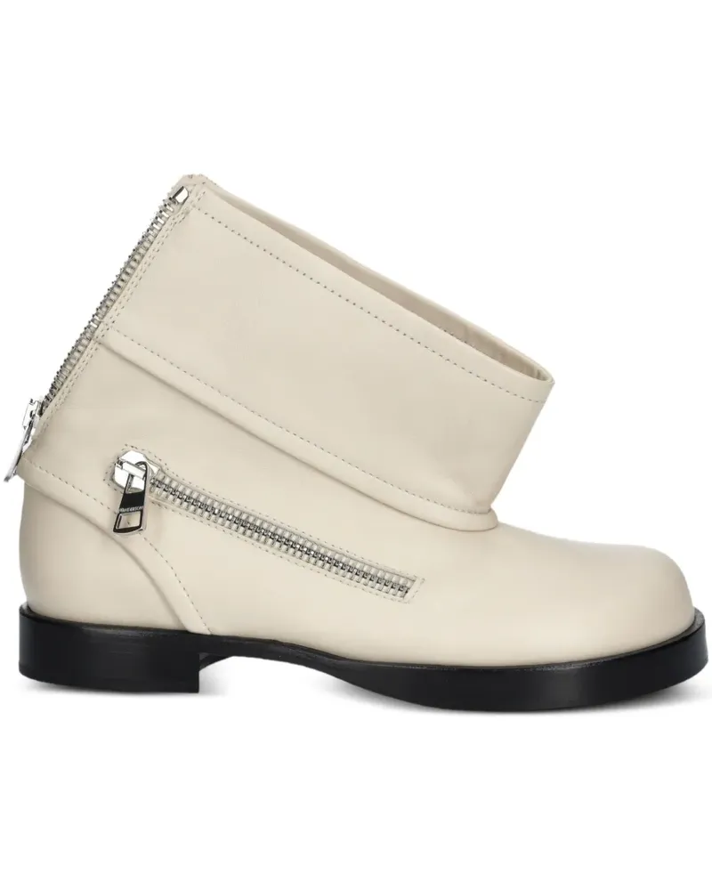 J.W.Anderson Stiefel mit Reißverschlussdetail 30mm - Nude Nude