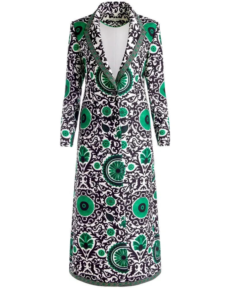 Alice + Olivia Bret Mantel mit grafischem Print - Weiß Weiß