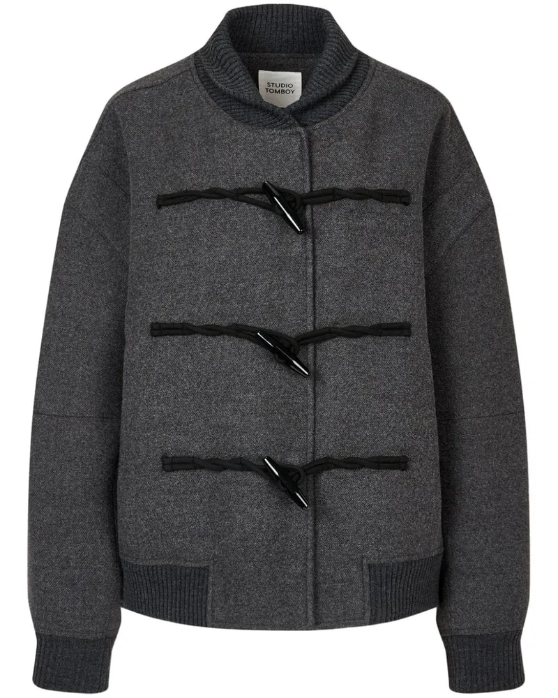 STUDIO TOMBOY Mantel mit Knebelverschlüssen - Grau Grau