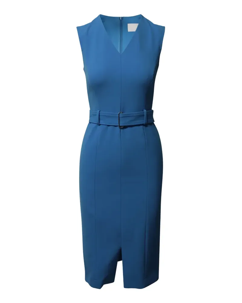HUGO BOSS Dadorina V-neck belted dress - Blau Blau