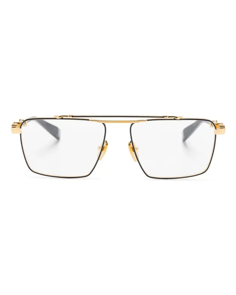 Balmain Klassische Pilotenbrille - Schwarz Schwarz