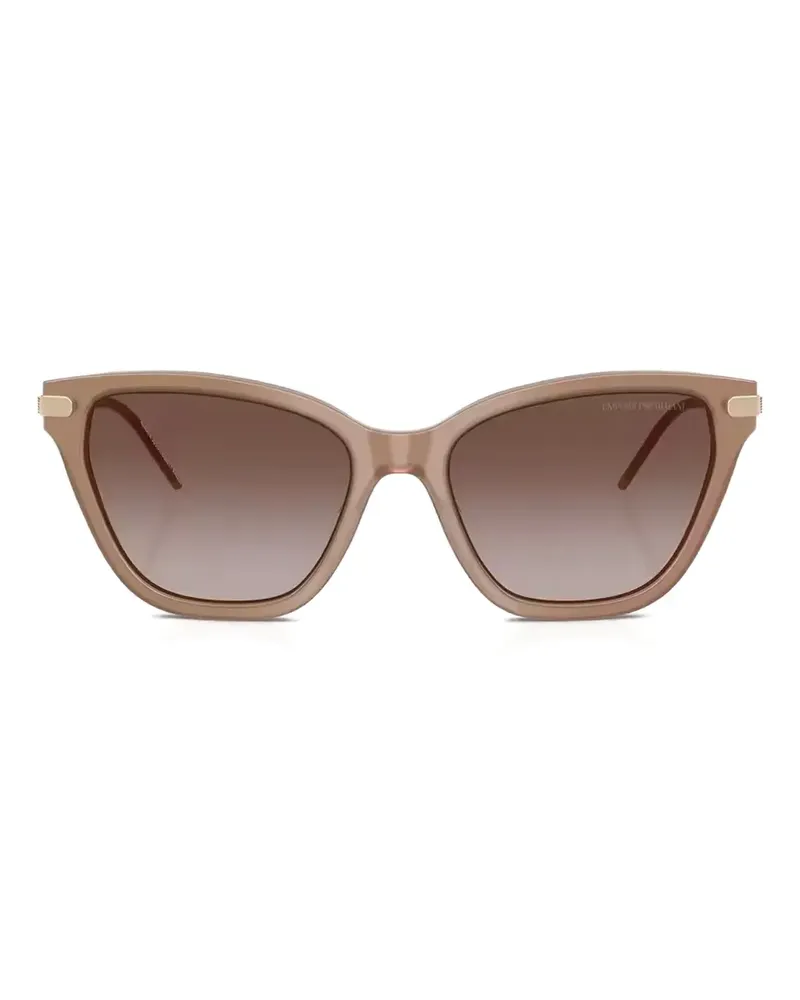 Emporio Armani Sonnenbrille mit Cat-Eye-Gestell - Gold Gold