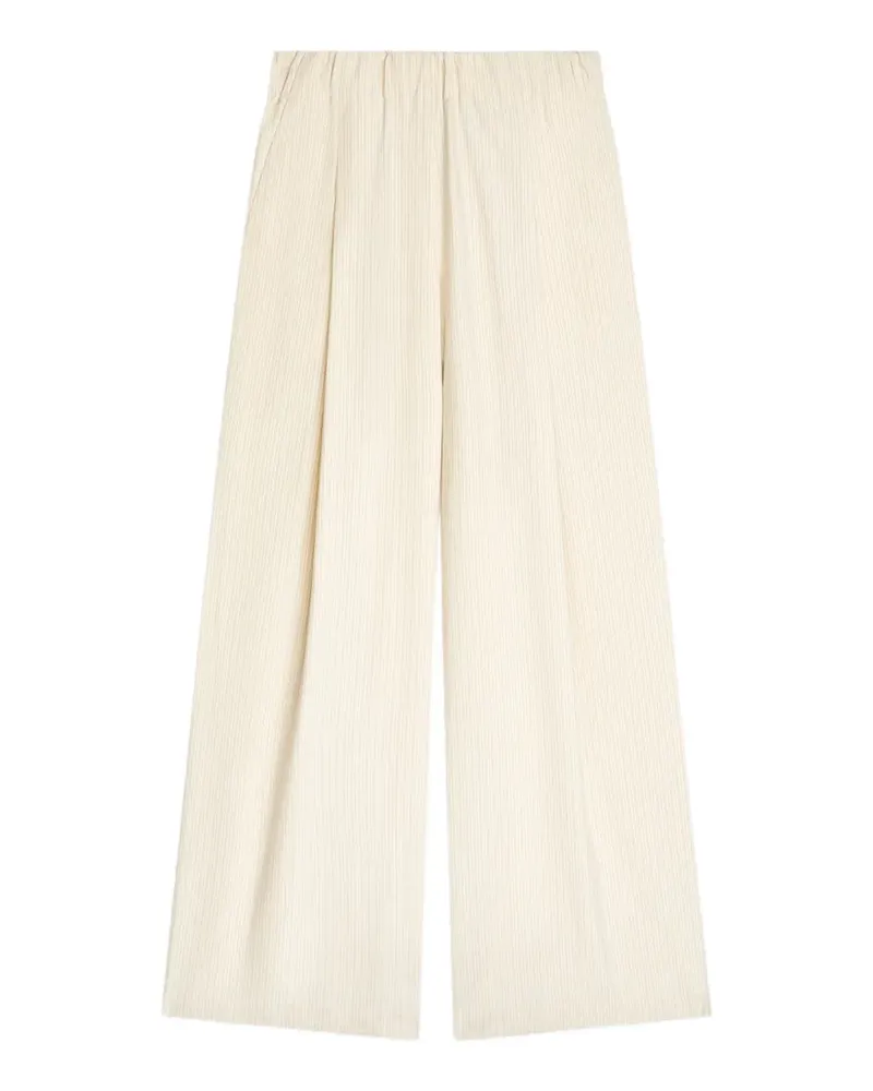 Dries van Noten Weite Hose mit Falten - Nude Nude