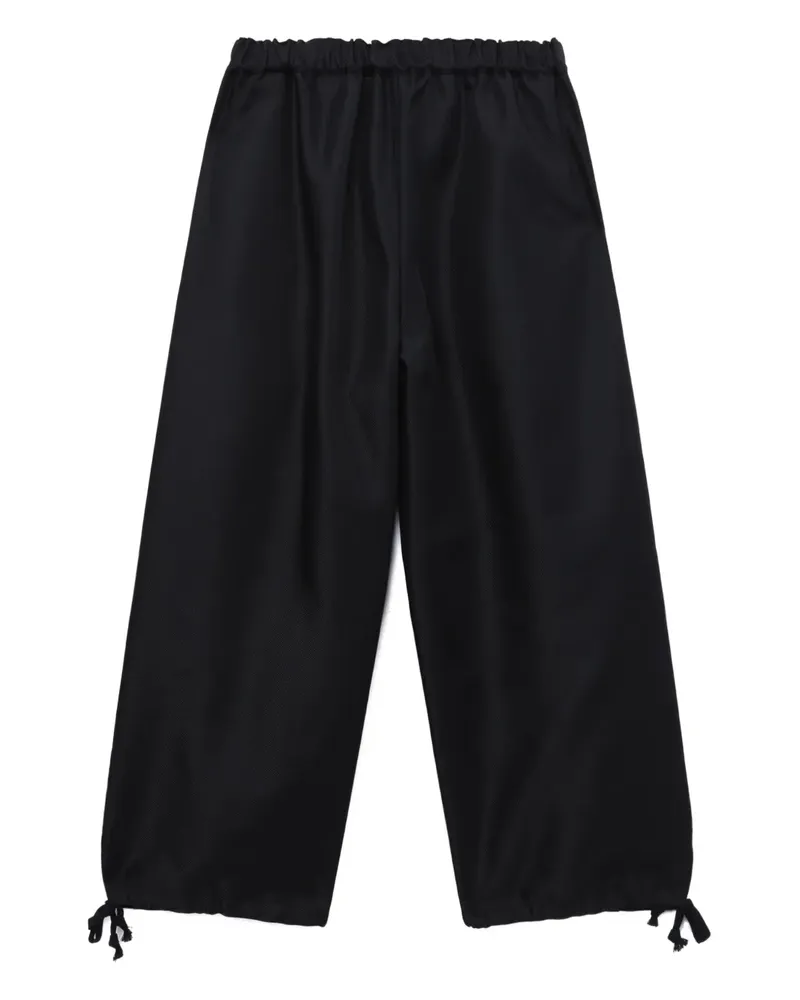 Comme des Garçons Hose mit Kordelzug - Schwarz Schwarz