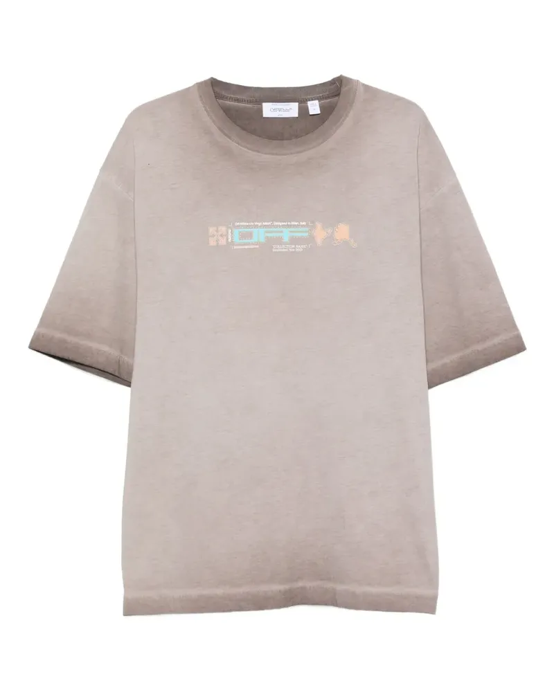OFF-WHITE T-Shirt mit Arrows-Print - Braun Braun