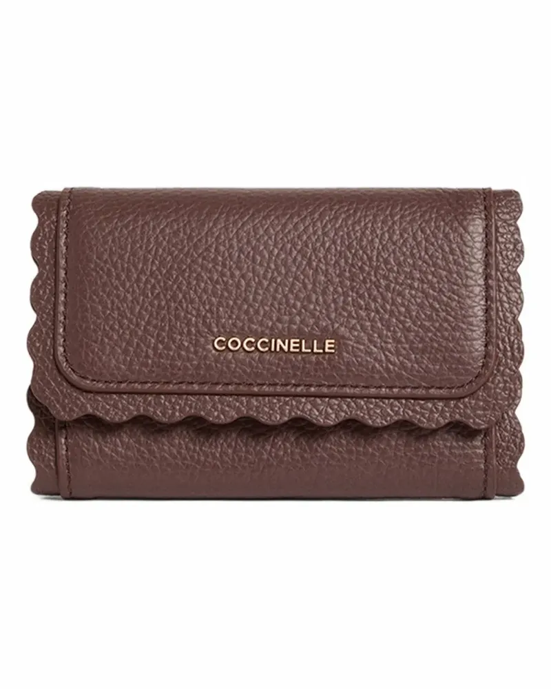 Coccinelle small leather lace scalloped wallet - Braun Braun