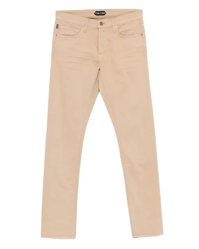 Tom Ford belt-loops trousers - Nude Nude