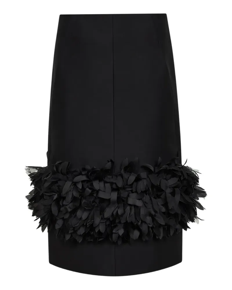Totême petal-panel skirt - Schwarz Schwarz