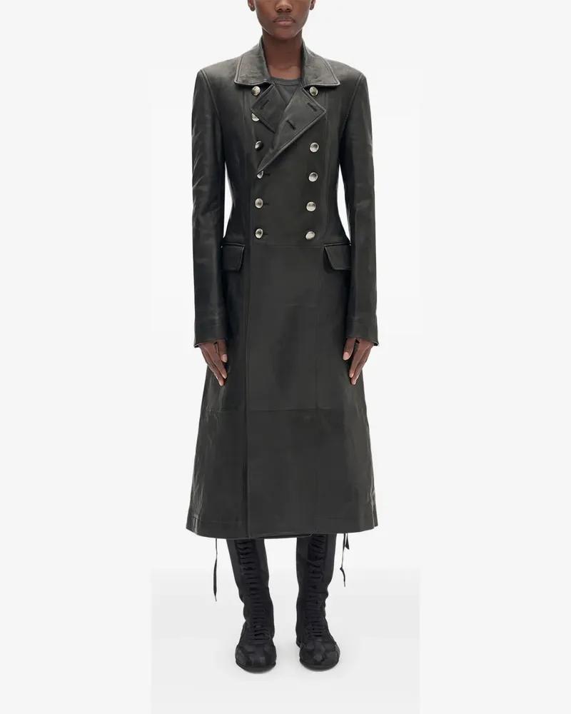 Ann Demeulemeester Doppelreihiger Adelita Trenchcoat - Schwarz Schwarz