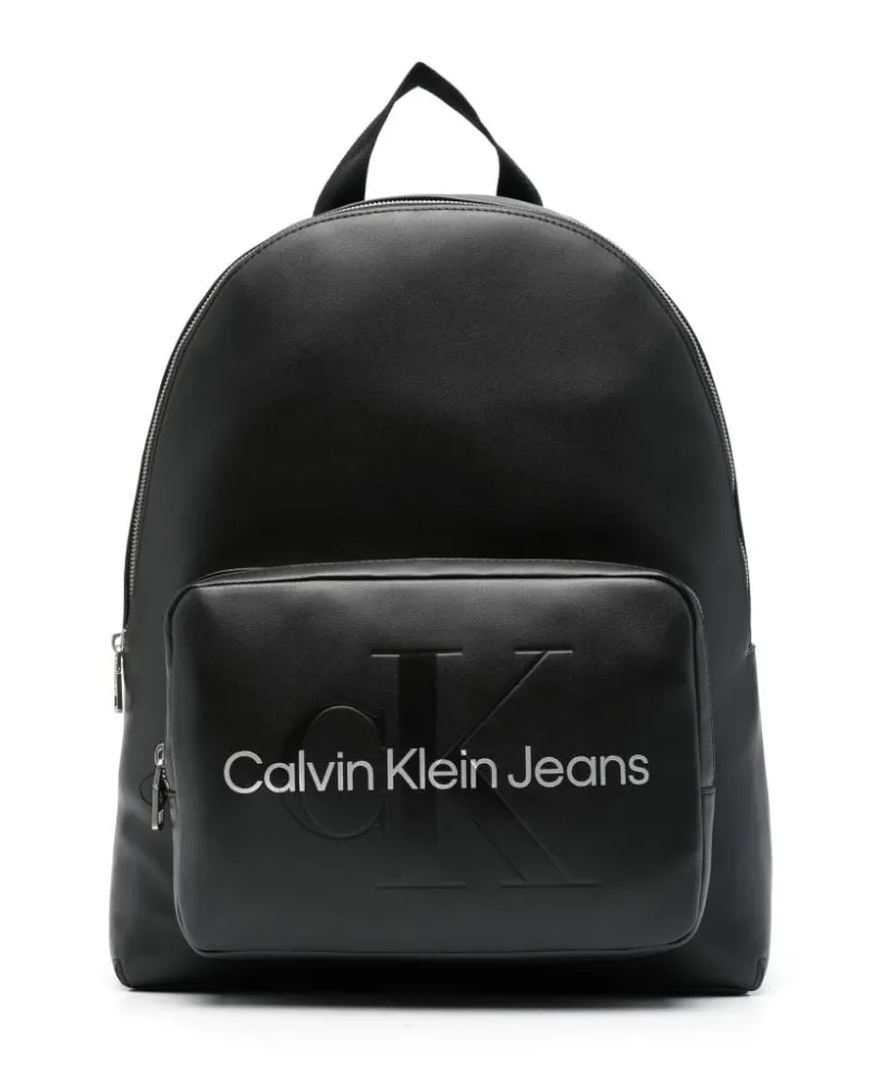 Calvin Klein Rucksack mit Logo-Print Schwarz