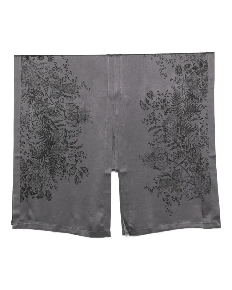 Carine Gilson Kaftan mit Blumenprint - Grau Grau