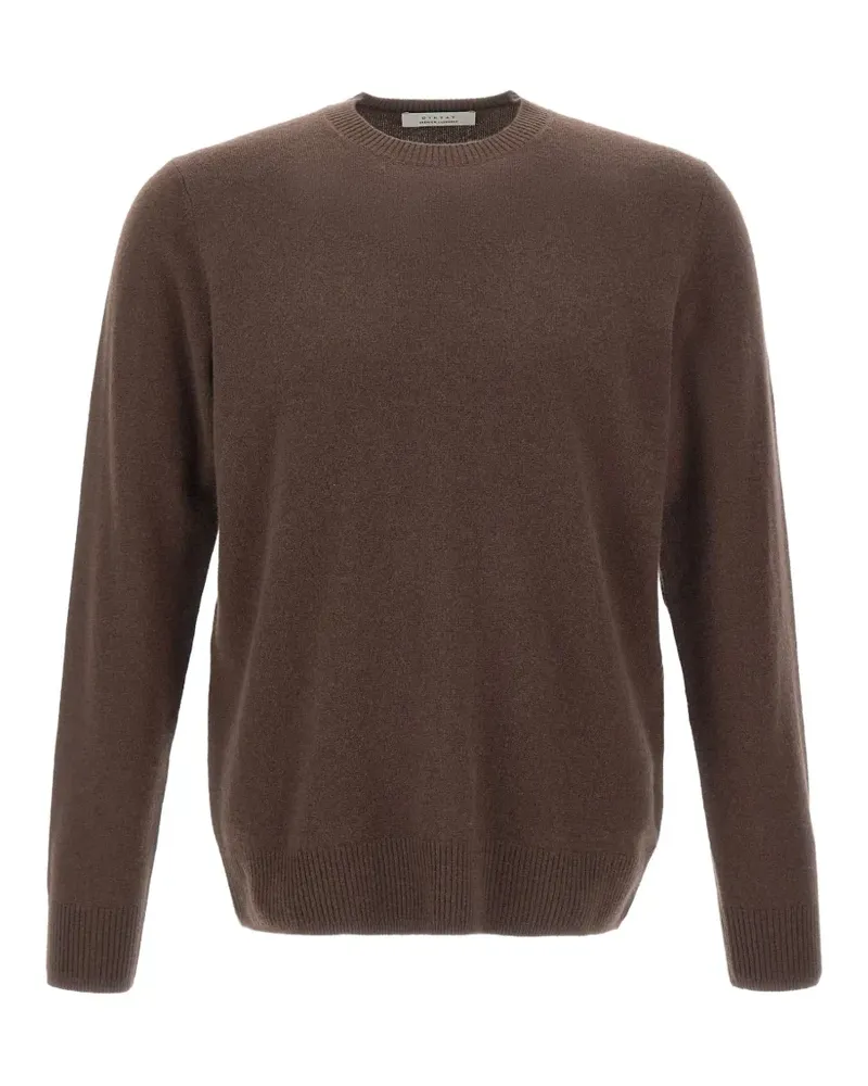 Diktat ribbed-trim sweater - Braun Braun