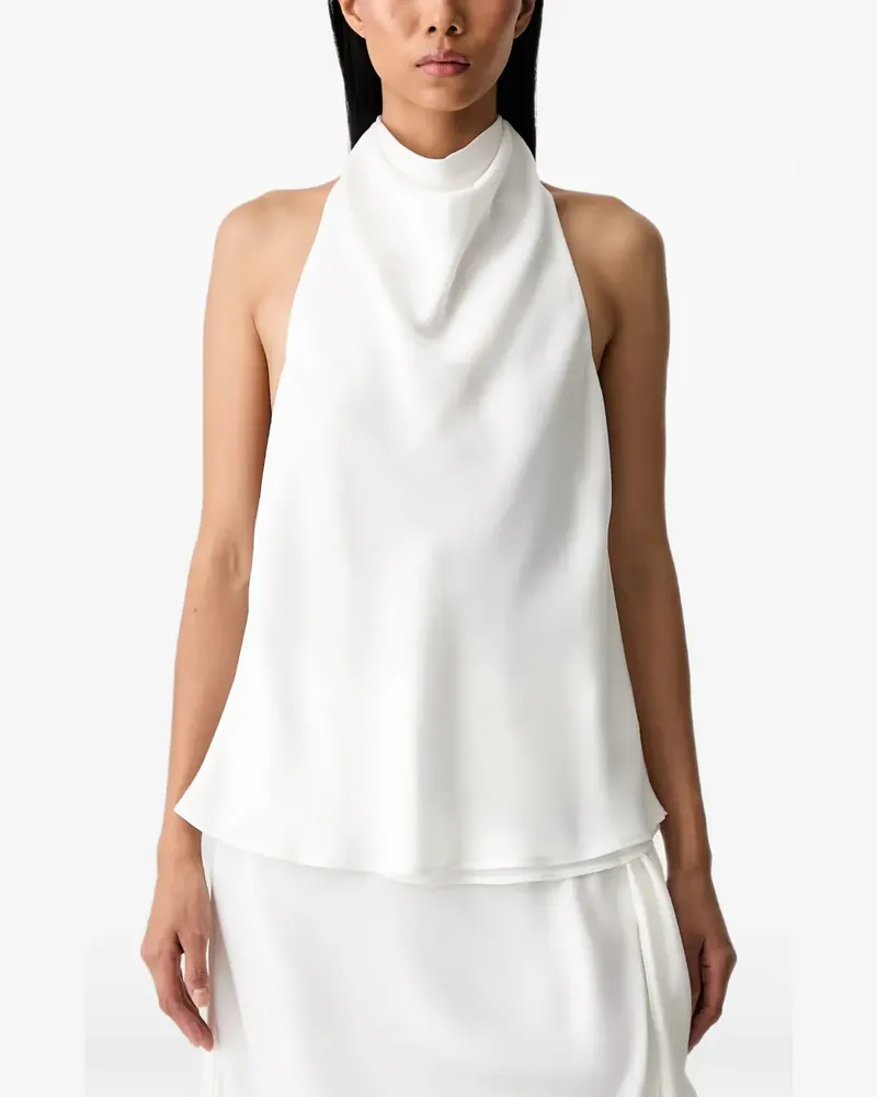 Bardot Rückenfreies Solene Neckholder-Top - Weiß Weiß
