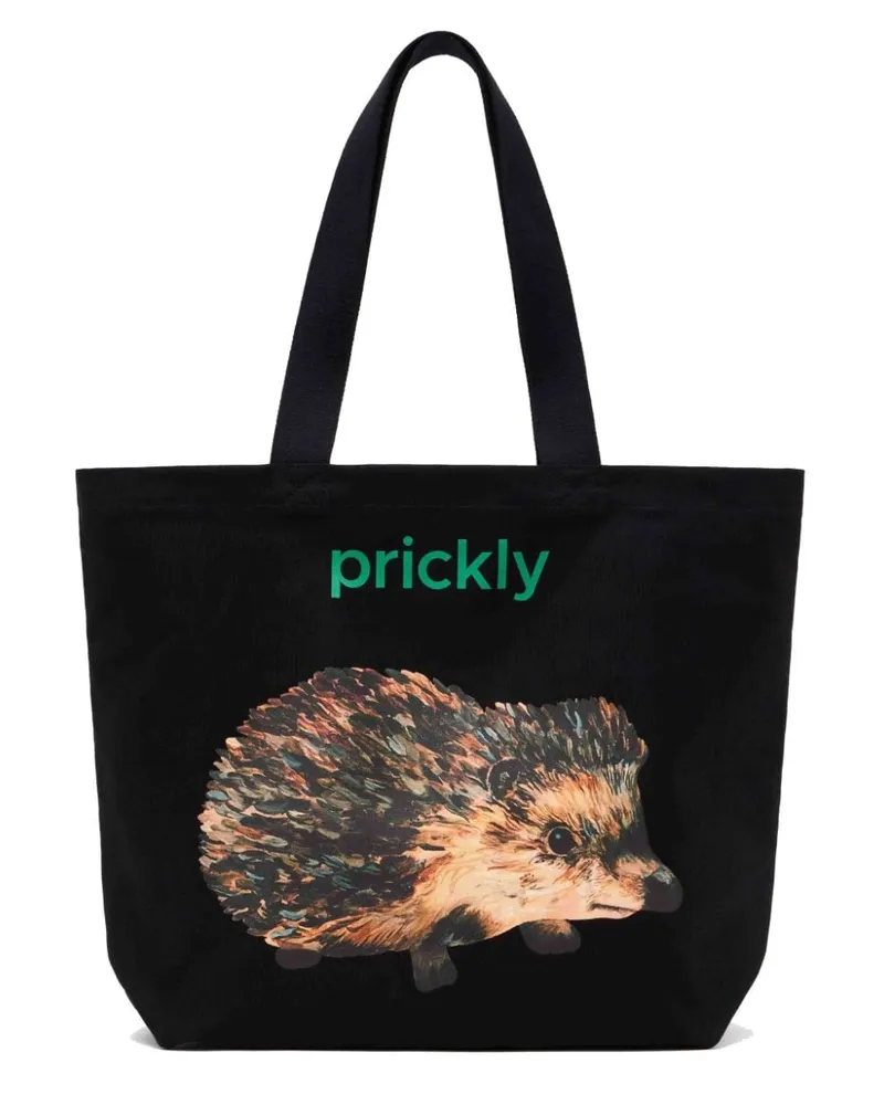 J.W.Anderson Tote Bag mit Igel Schwarz