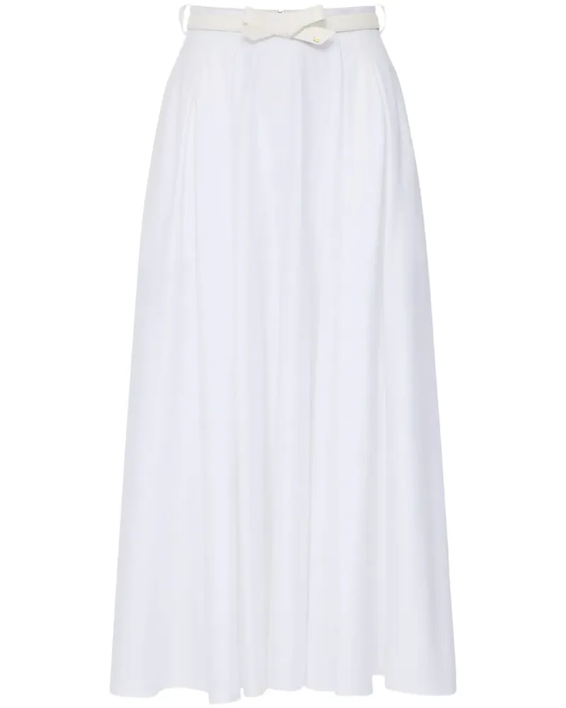 Elisabetta Franchi Hemd mit Gürtel - Weiß Weiß