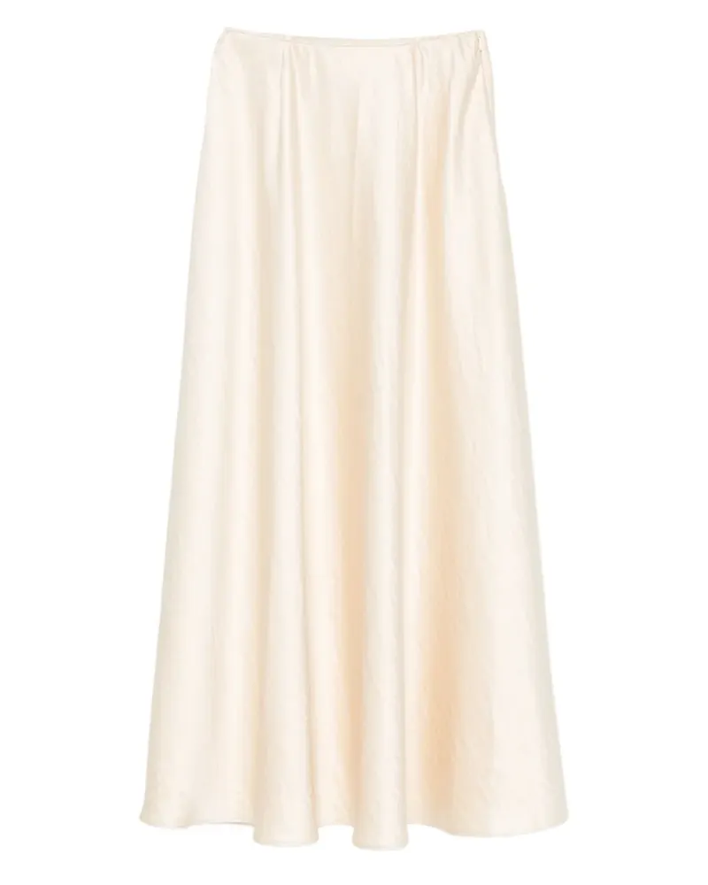 forte_forte Midirock im Satin-Look - Nude Nude