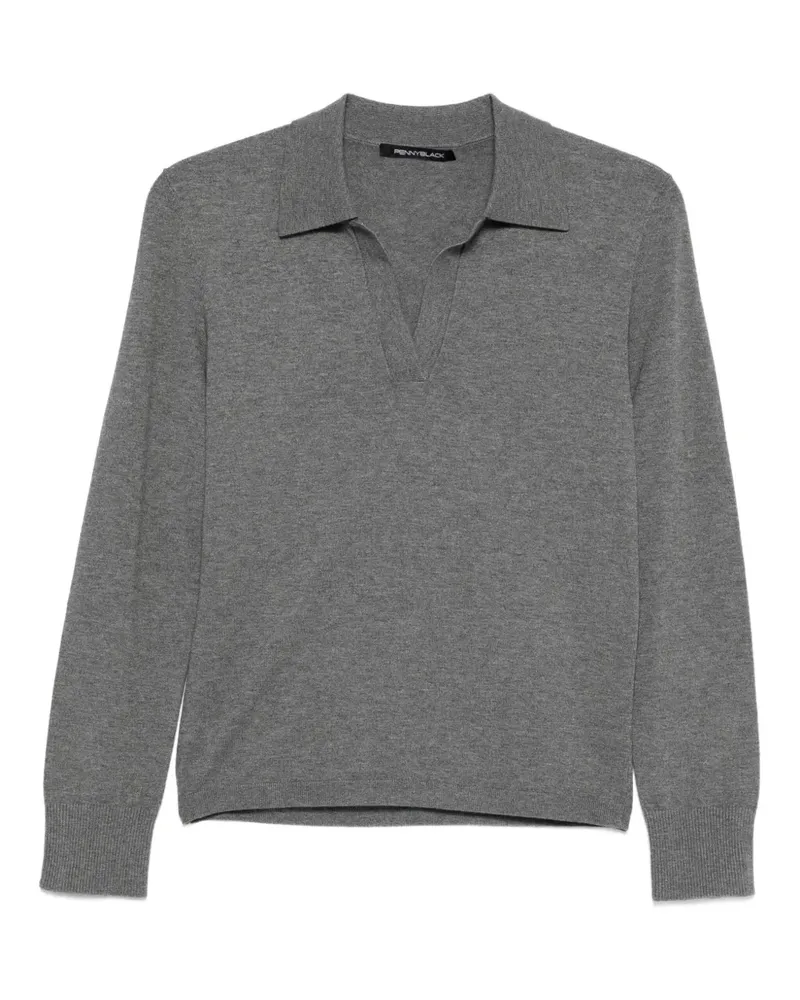 Pennyblack Langärmeliger Pullover - Grau Grau