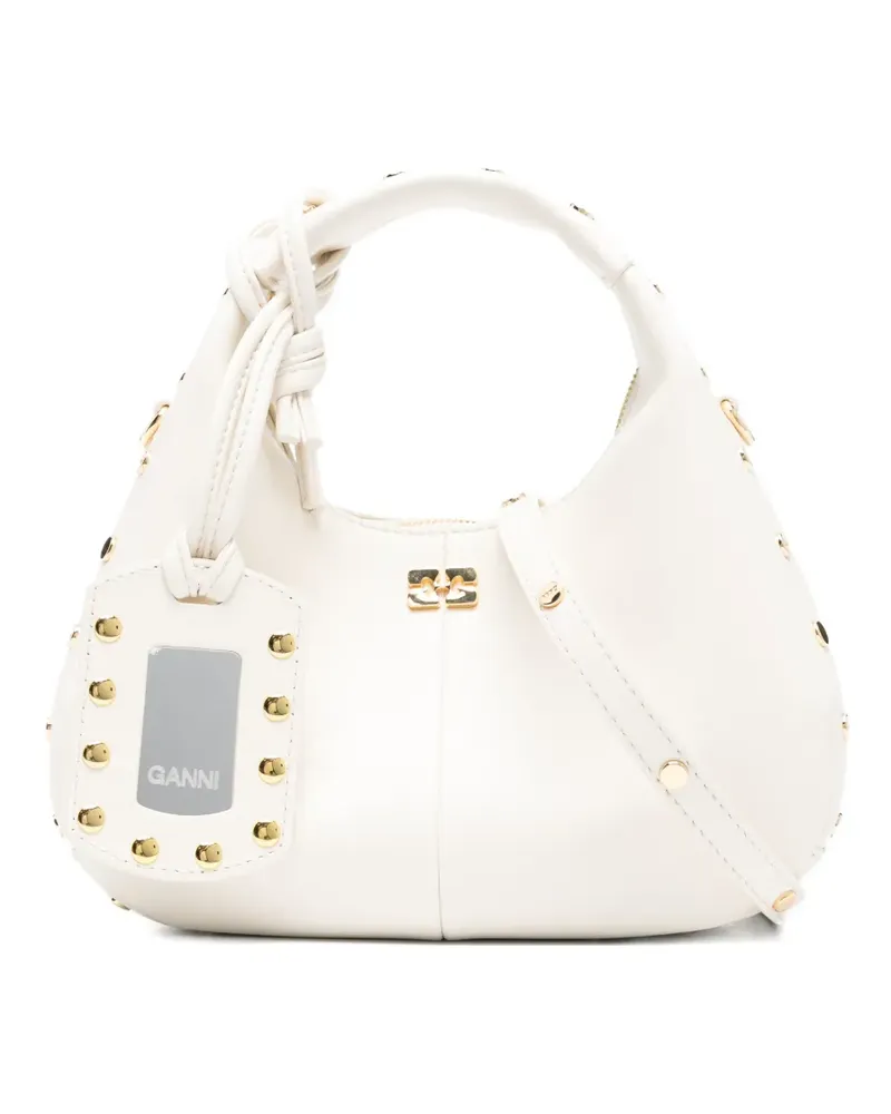 Ganni Tote Bag mit Nieten - Nude Nude