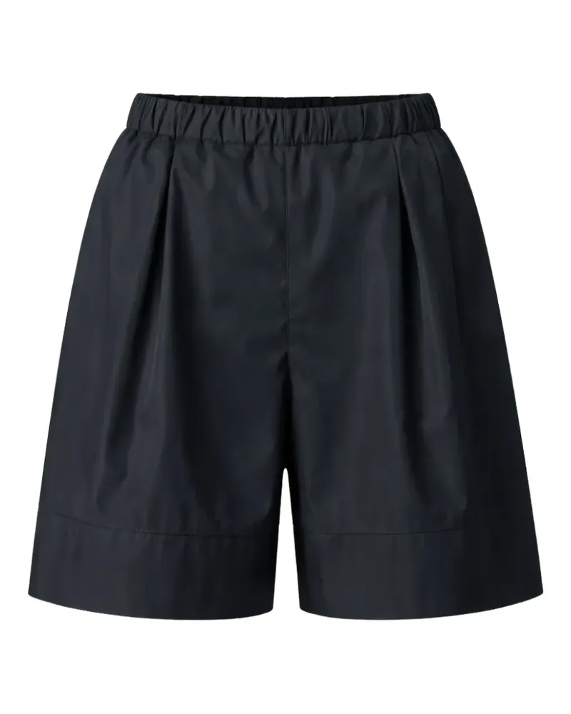 Liviana Conti pleated elasticated-waistband shorts - Schwarz Schwarz