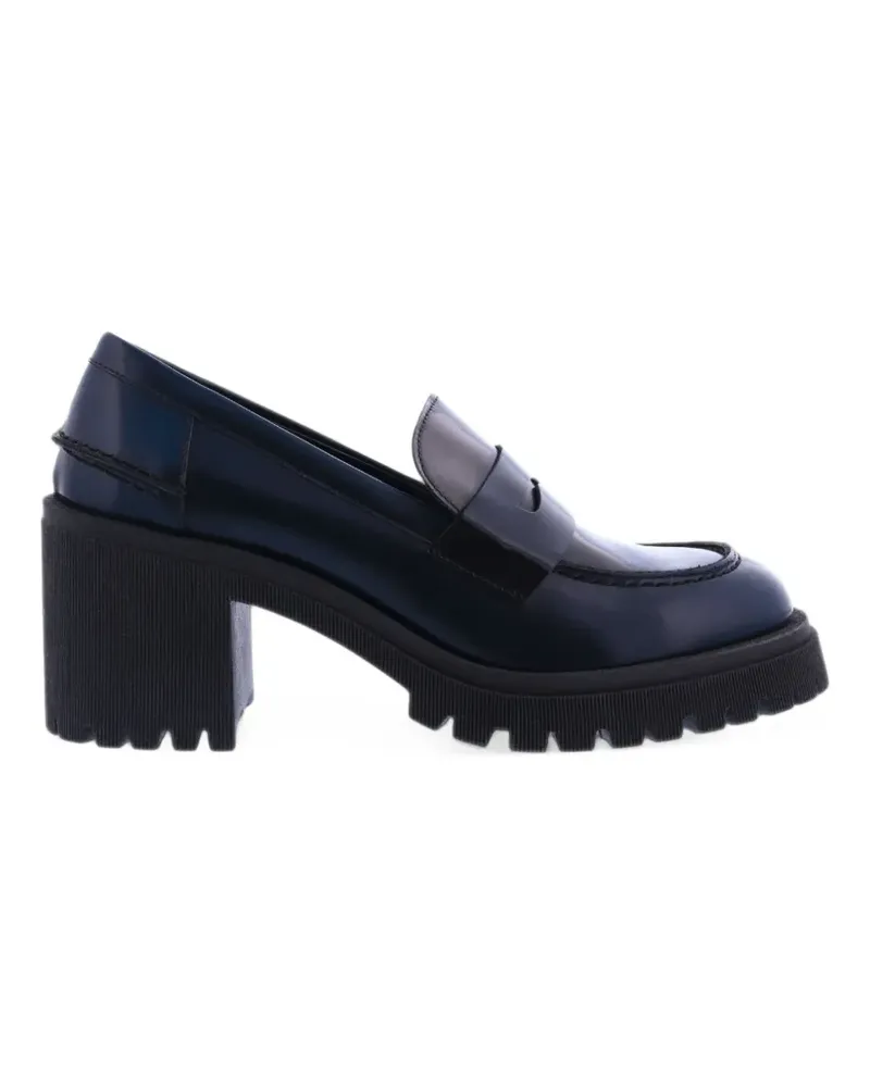 Uma Parker Pumps mit Penny-Schlitz - Blau Blau