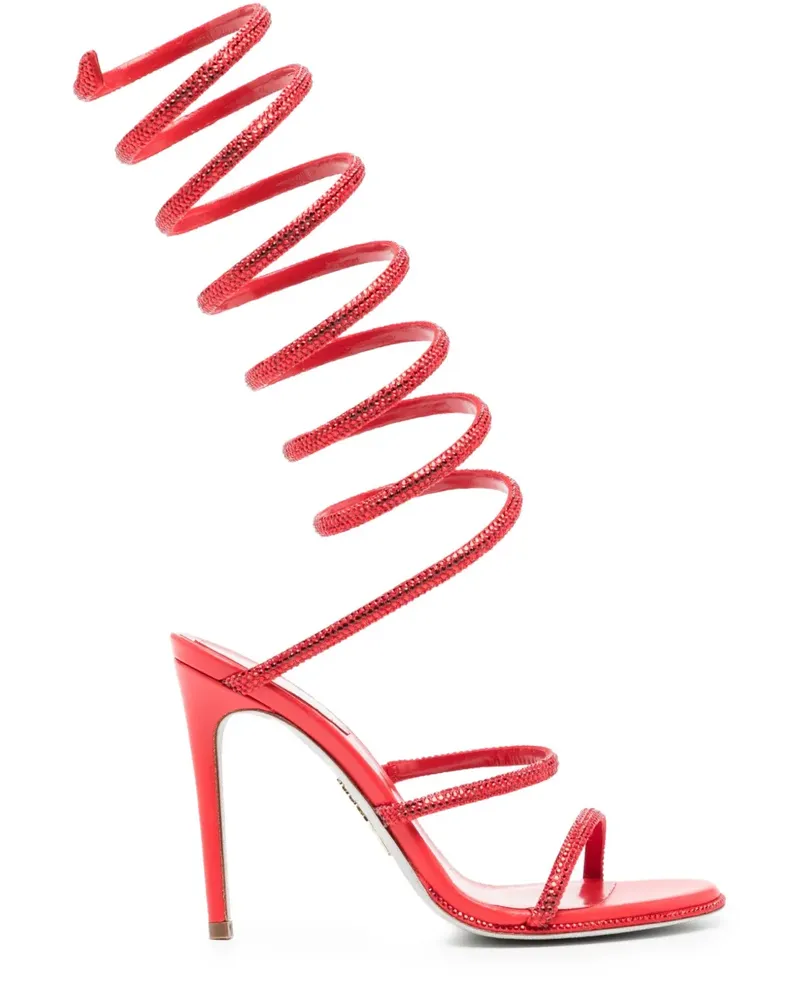 René Caovilla Supercleo Sandalen 110mm - Rot Rot