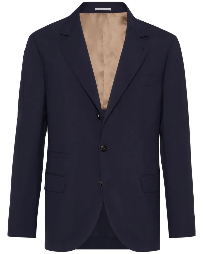 Brunello Cucinelli Einreihiges Sakko - Blau Blau