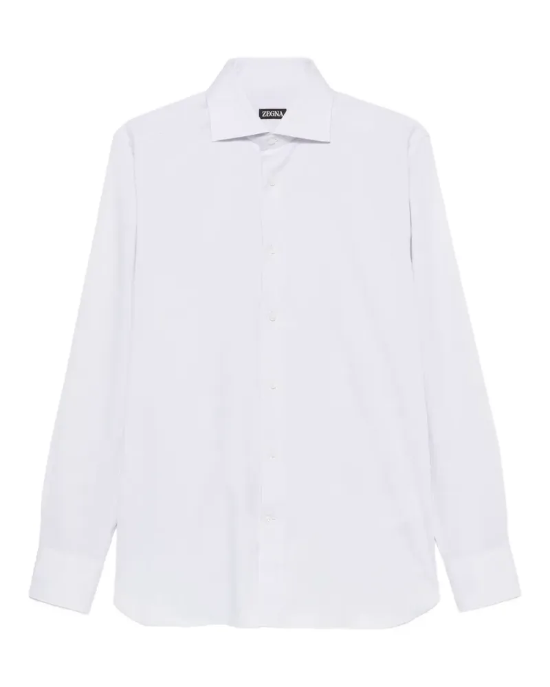 Ermenegildo Zegna Hemd mit Spreizkragen - Weiß Weiß