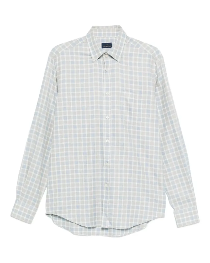 Paul & Shark Kariertes Hemd - Blau Blau