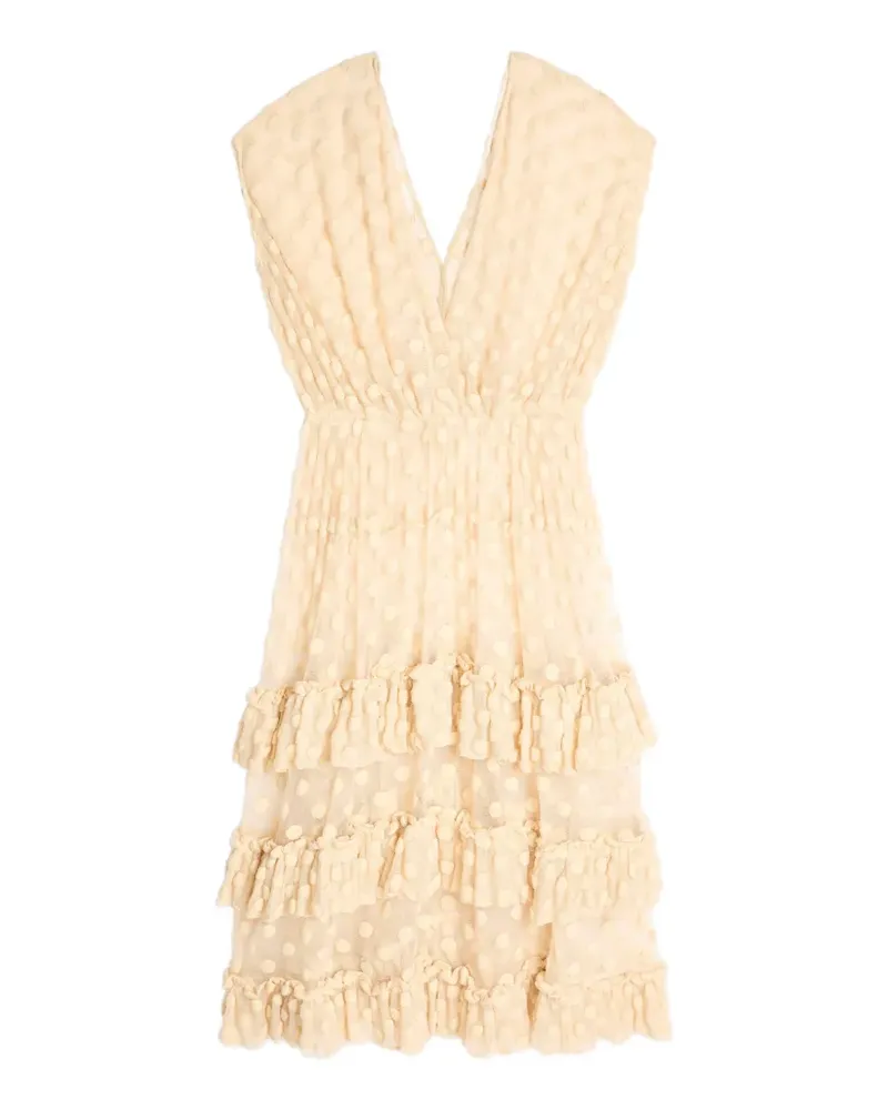 Dries van Noten Kleid mit Rüschen - Nude Nude