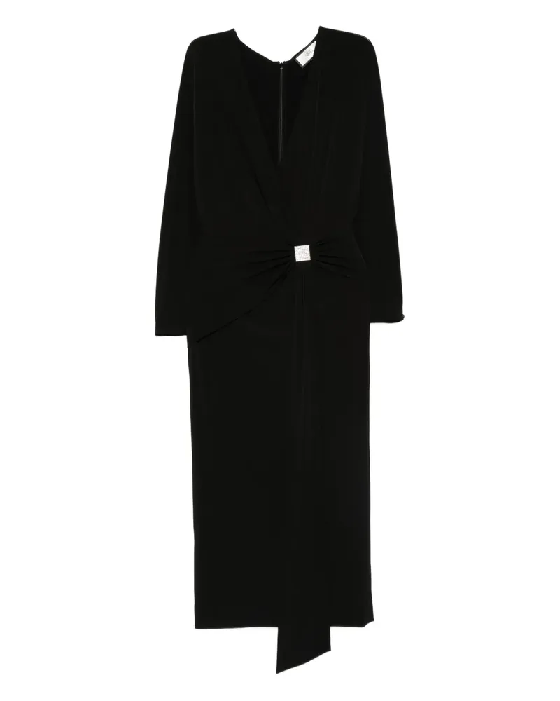 NISSA Midikleid mit Kristallen - Schwarz Schwarz