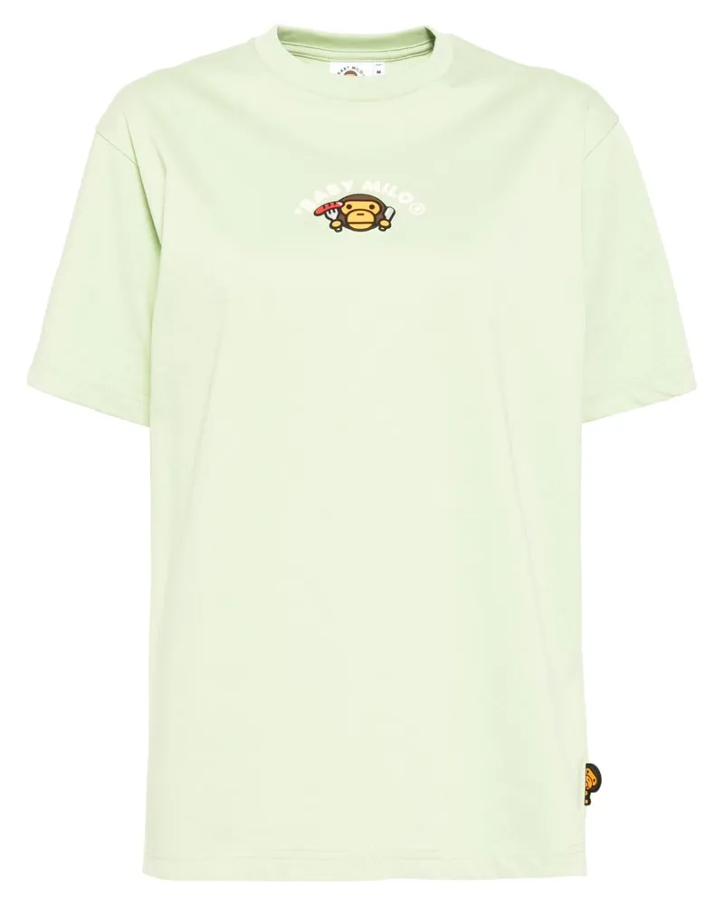 BAPE T-Shirt mit Logo-Print - Grün Grün