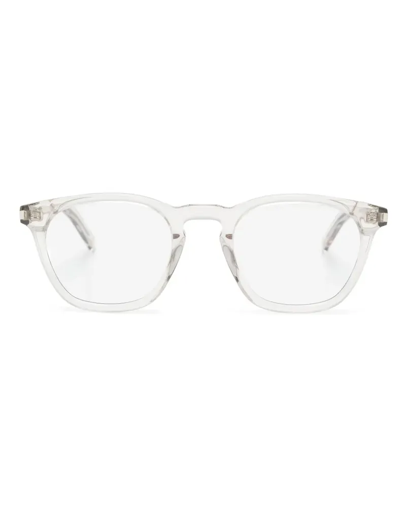 Saint Laurent Transparente Brille mit eckigem Gestell - Weiß Weiß