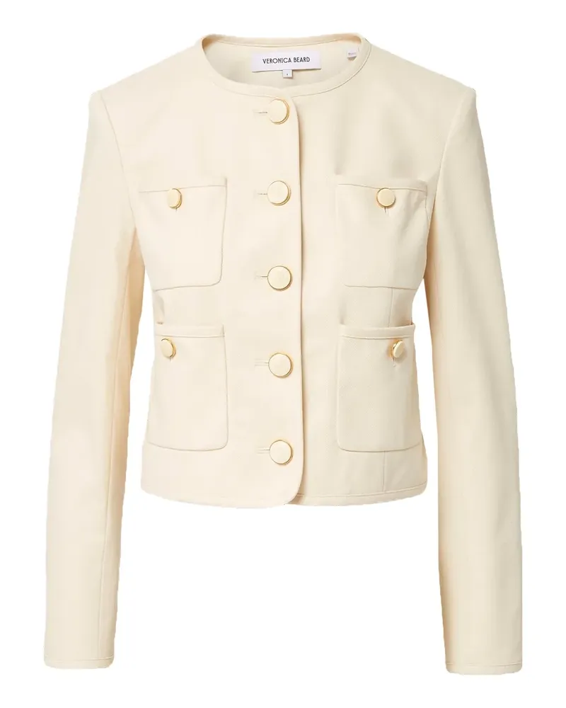 Veronica Beard Cirtane Jacke mit Knopfdetail - Nude Nude