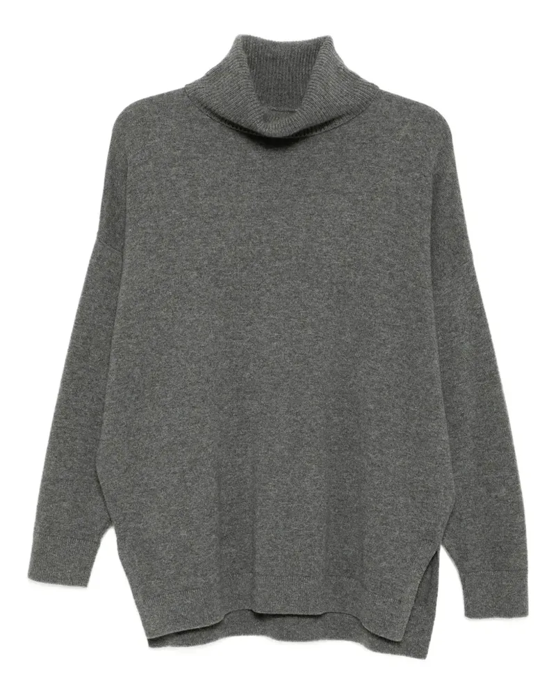 N.Peal Pullover mit Rollkragen - Grau Grau