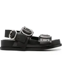 Jil Sander Sandalen mit Schnalle Schwarz