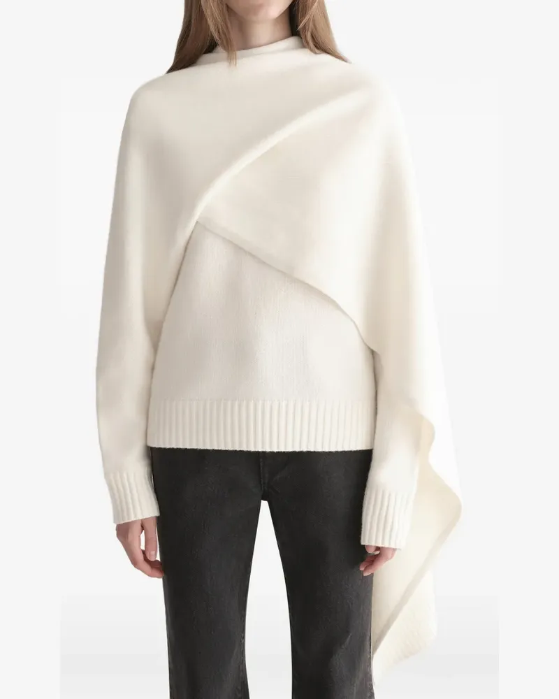 A.L.C. A C. Davin draped sweater - Nude Nude