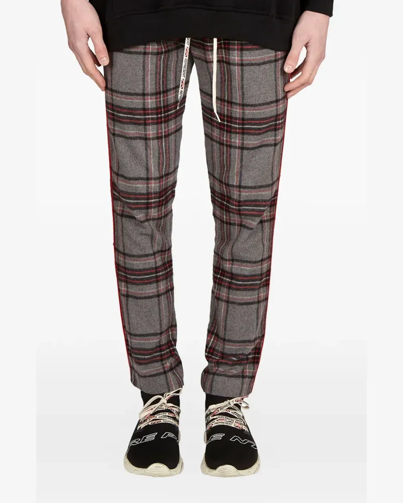REPRESENT Hose mit Schottenkaro - Grau Grau