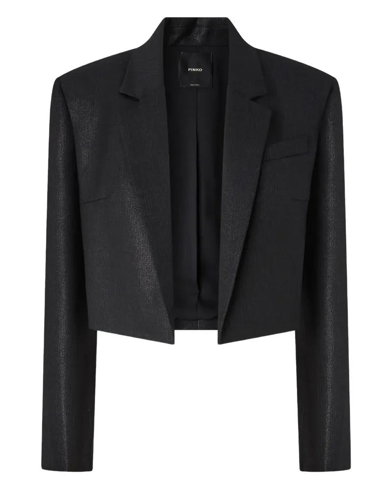 Pinko Cropped-Blazer - Schwarz Schwarz