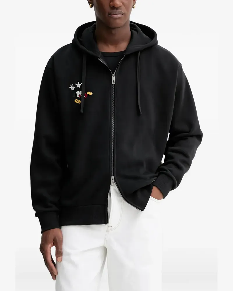 Desigual Mickey Mouse™ zip-up hoodie - Schwarz Schwarz