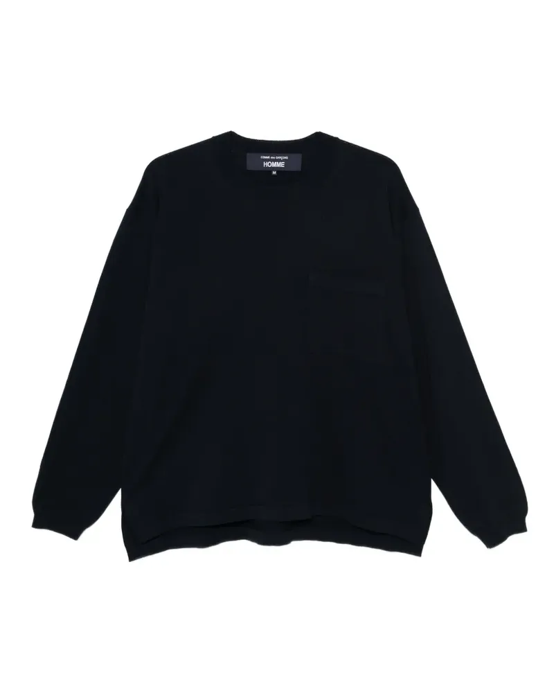 Comme des Garçons chest-pocket sweater - Blau Blau