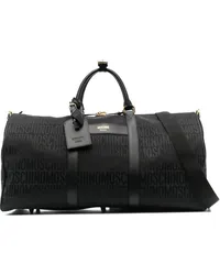 Moschino Reisetasche mit Logo-Print Schwarz