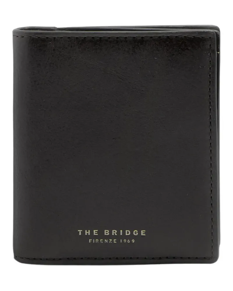 The Bridge logo-print leather wallet - Schwarz Schwarz