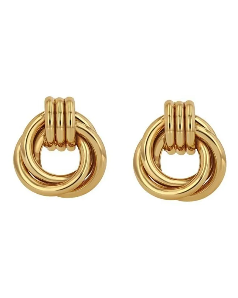 Anine Bing Triple Knot gold-tone earrings Gold