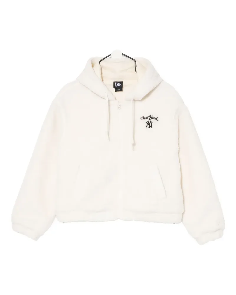 New Era Fleecejacke mit Logo - Weiß Weiß