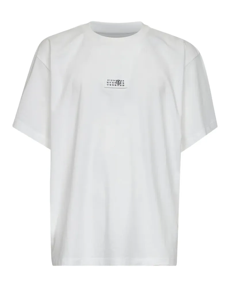 Maison Margiela logo-patch T-shirt - Weiß Weiß