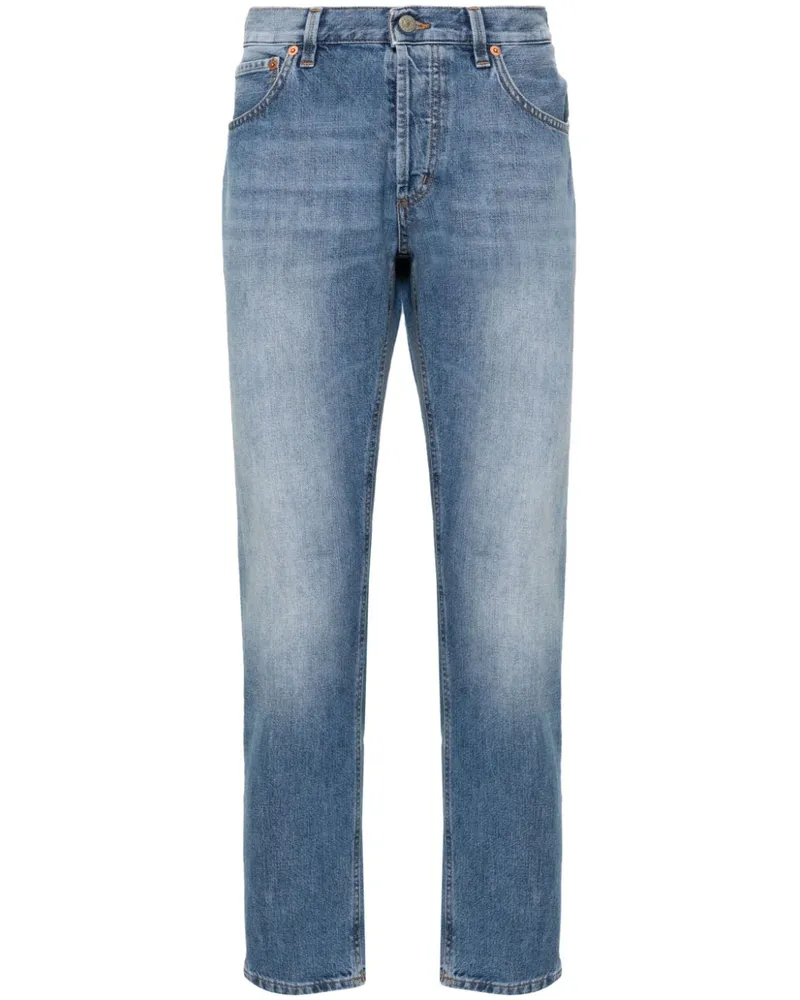 Dondup Halbhohe Brighton Tapered-Jeans - Blau Blau