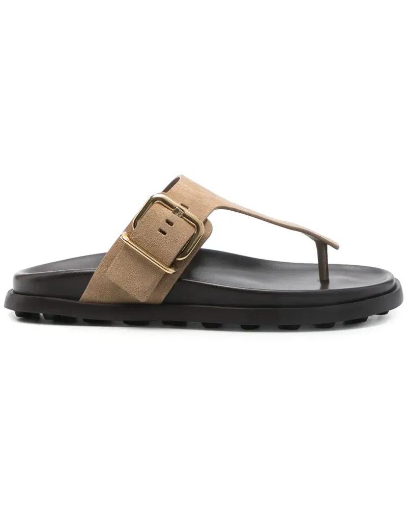 TOD'S Flip-Flops aus Wildleder - Nude Nude